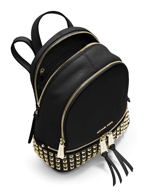 michael kors rhea studded backpack|Michael Kors rhea medium backpack.